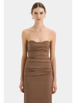 Sir the Label Alba Gown in Mocha Size AU 8 for rent on The Volte - image 2