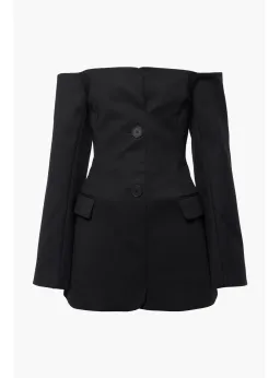 Sir The Label Sandrine Tailored Mini Dress Black Size AU 8 for rent on The Volte - image 3