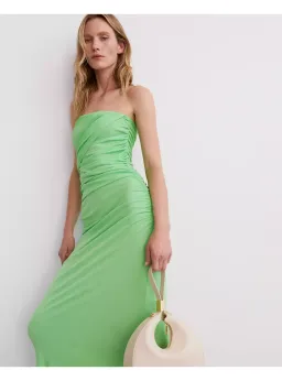 Cue Jersey Bandeau Gown Summer Green Size AU 10 for rent on The Volte - image 4