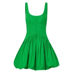 Oroton Short Tie Back Bow Dress Jewel Green Size 8 for rent on The Volte - image 8