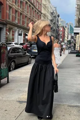 Anna Quan Florence Dress Black Noir Size 8 for rent on The Volte - image 1