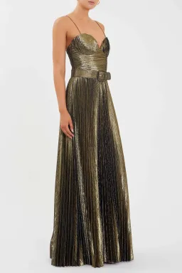 Rebecca Vallance Josie Gown in Metallic Size 14 for rent on The Volte - image 3