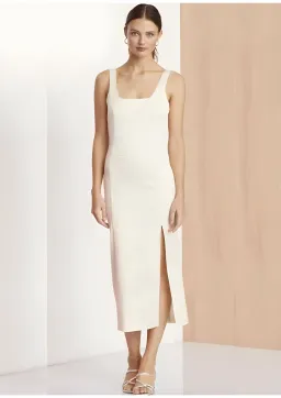 Bec & Bridge Zebra Midi Dress Vanilla Size 12 AU for rent on The Volte - image 1