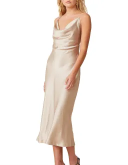 Bec & Bridge Pearl Bay Midi Dress Gold Size 10 for rent on The Volte - image 3