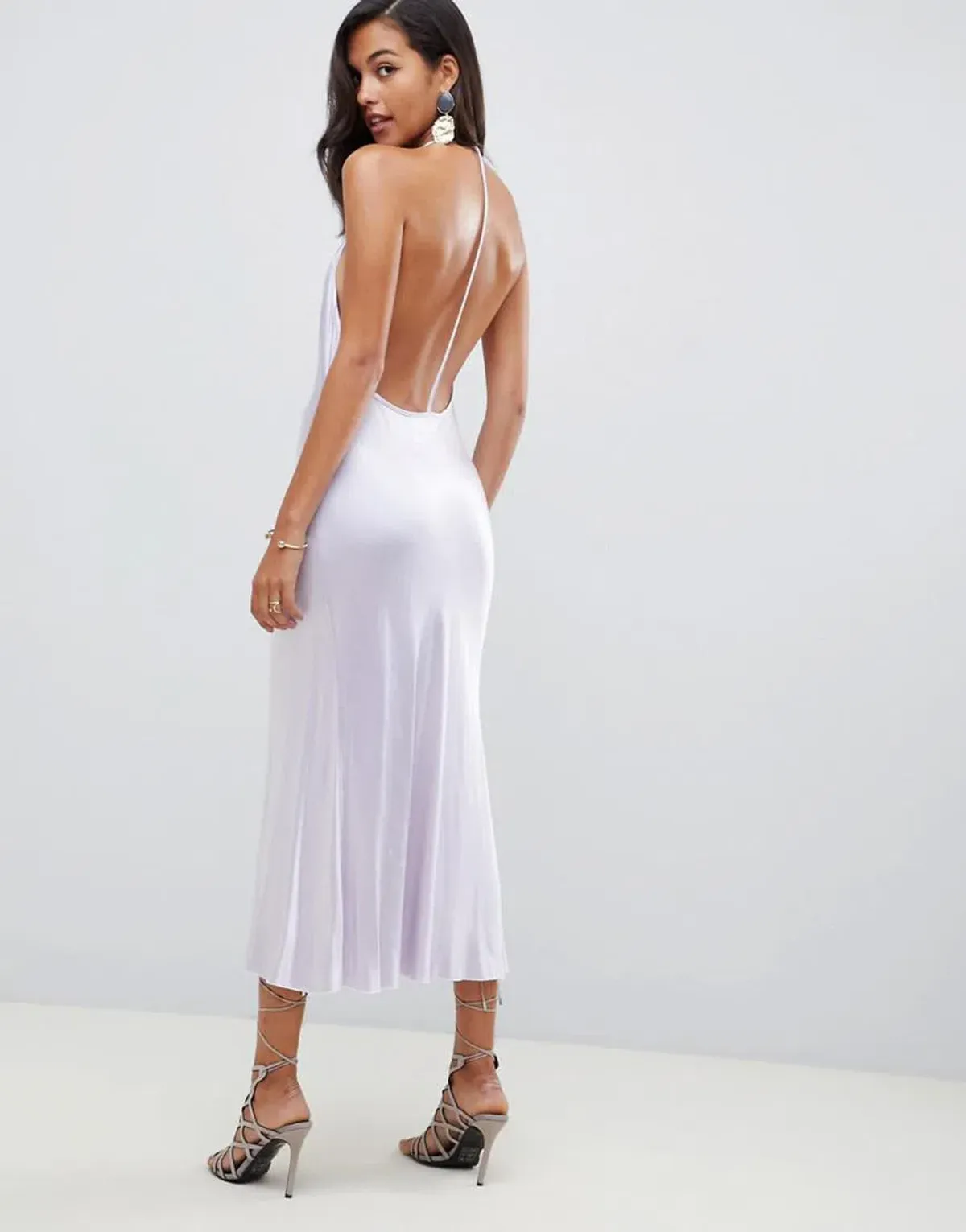 Bec & Bridge Disco Dancer Midi Dress Lilac Size 12 - Image 3