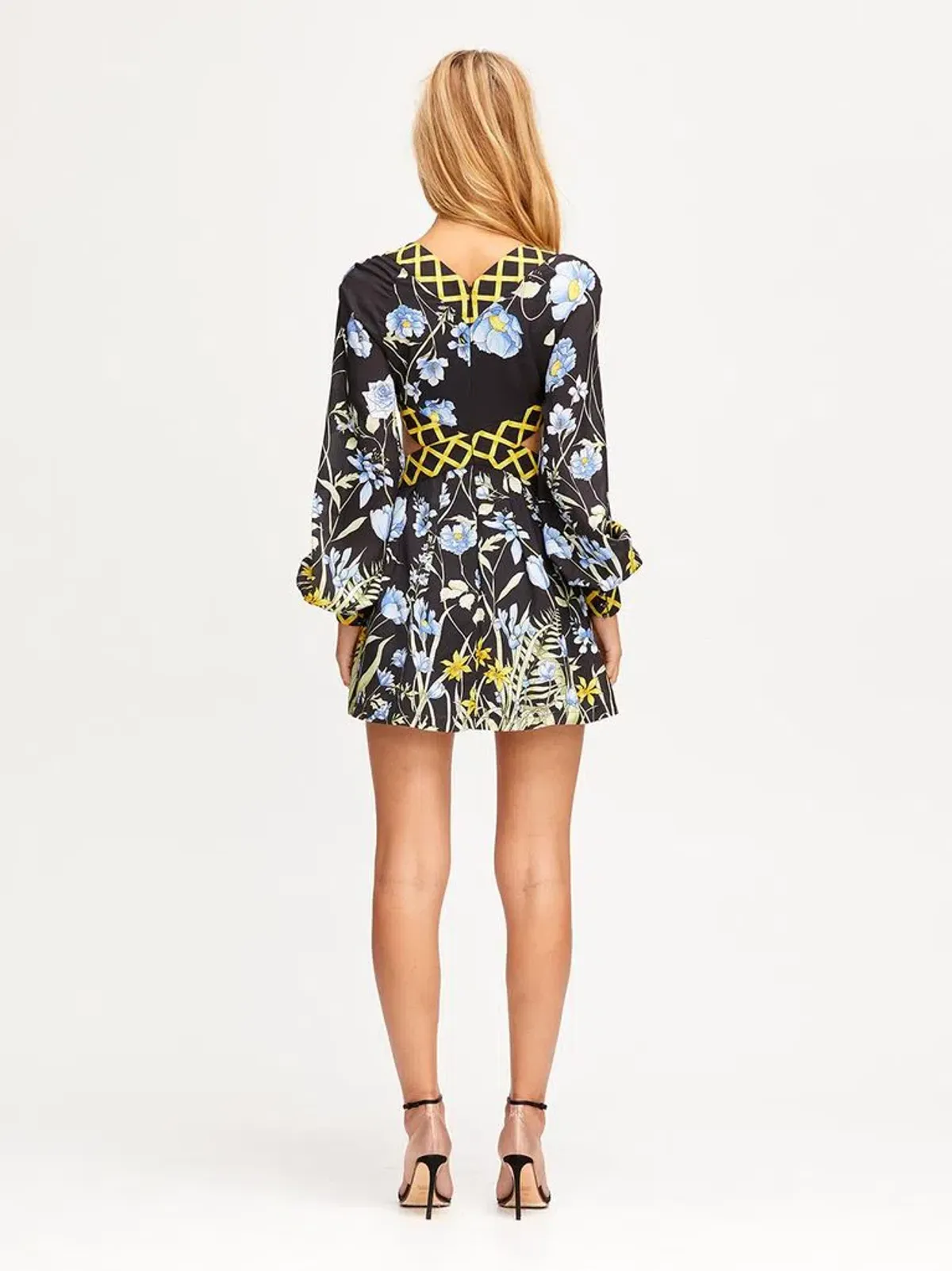 Alice McCall Flower Girl Cut Out Mini Dress Black Size 4 - Image 3