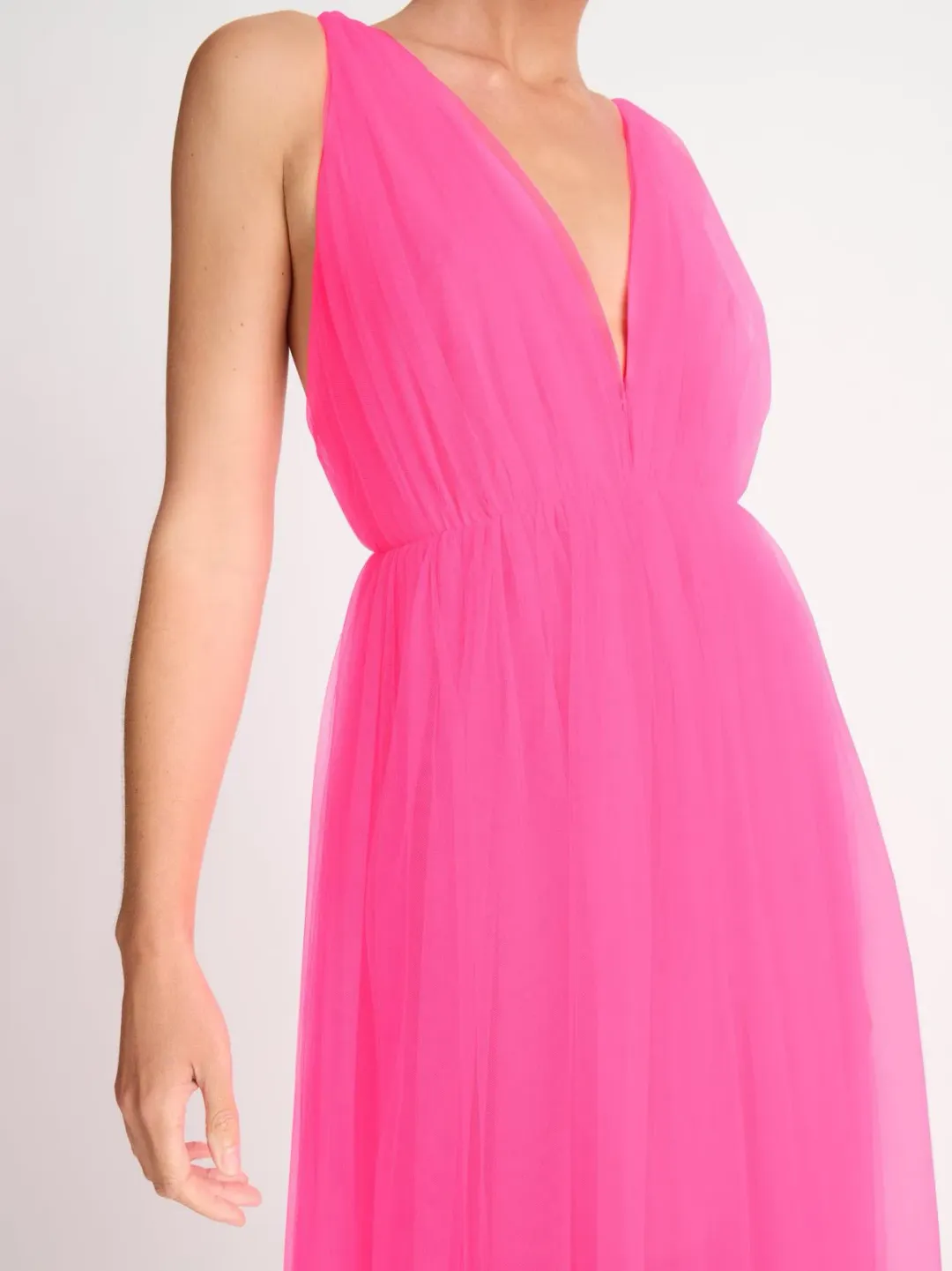 Sheike Imogen Maxi Dress Neon Pink Size 16 for rent on The Volte - main image