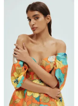 Alemais Piato Sculpt Mini Dress Floral Size AU 8 for rent on The Volte - image 3