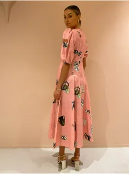 Alemais Cleo Midi Dress in Pink Size AU 12 for rent on The Volte - image 4