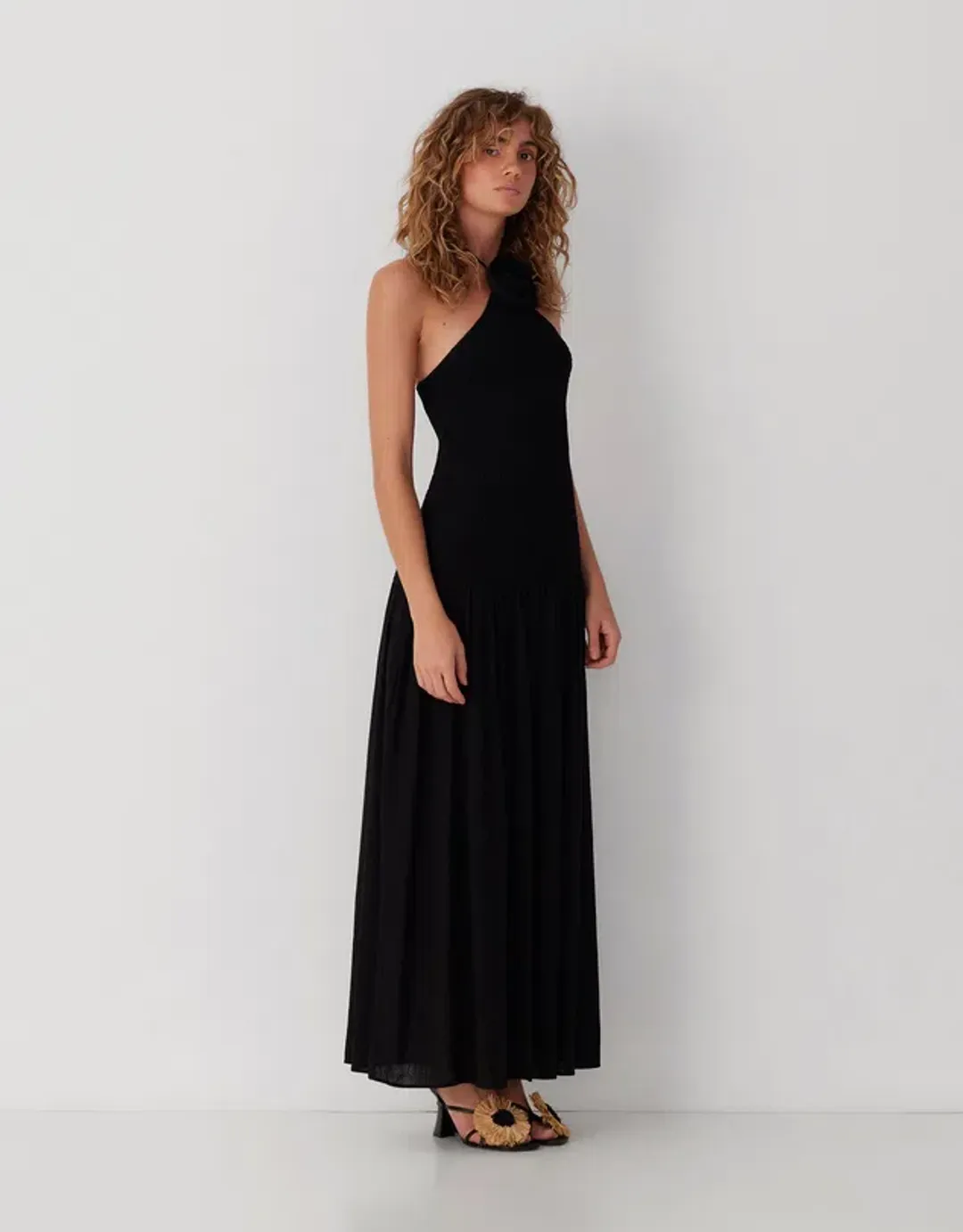The Wolf Gang Siesta Maxi Dress Noir Size AU 8 for rent on The Volte - main image