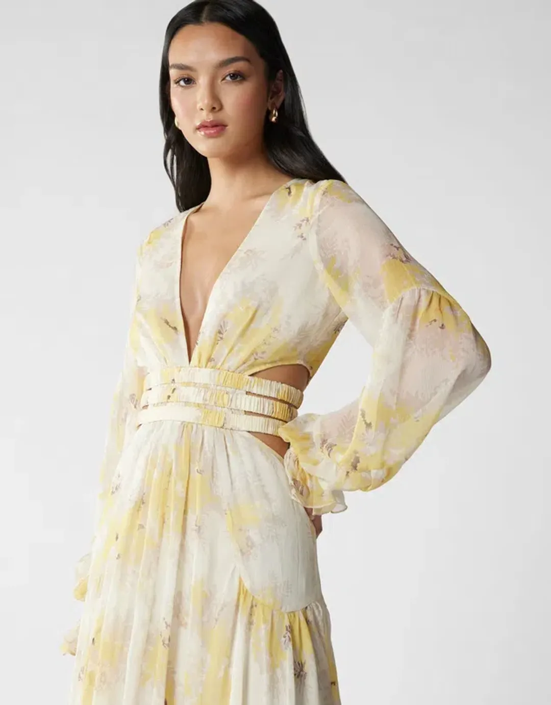 MVN La Lumber Maxi Dress Floral Print Size AU 10 for rent on The Volte - main image