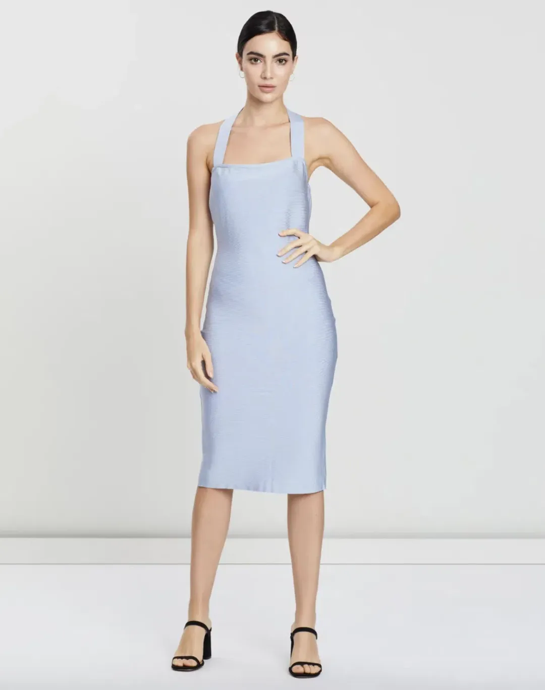 Misha Julia Midi Dress Sky Blue Size 4 for rent on The Volte - main image
