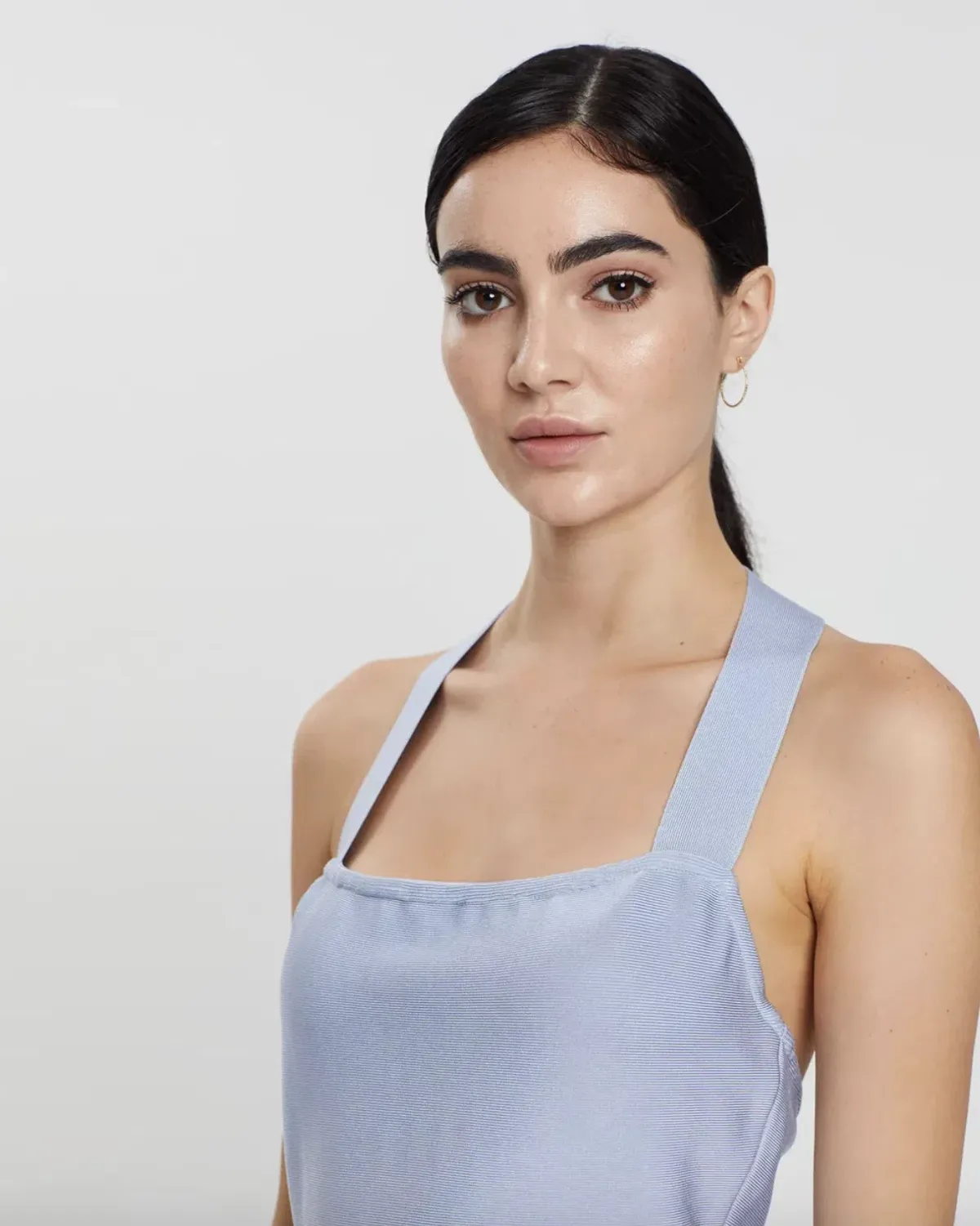 Misha Julia Midi Dress Sky Blue Size 4 - Image 5