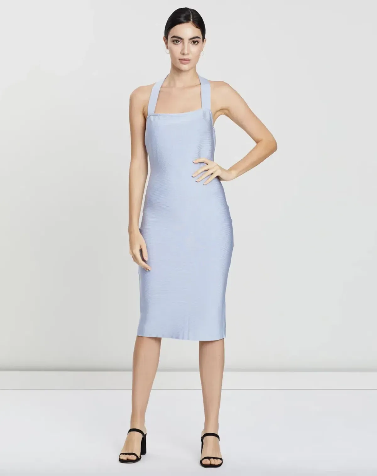 Misha Julia Midi Dress Sky Blue Size 12 - Image 2