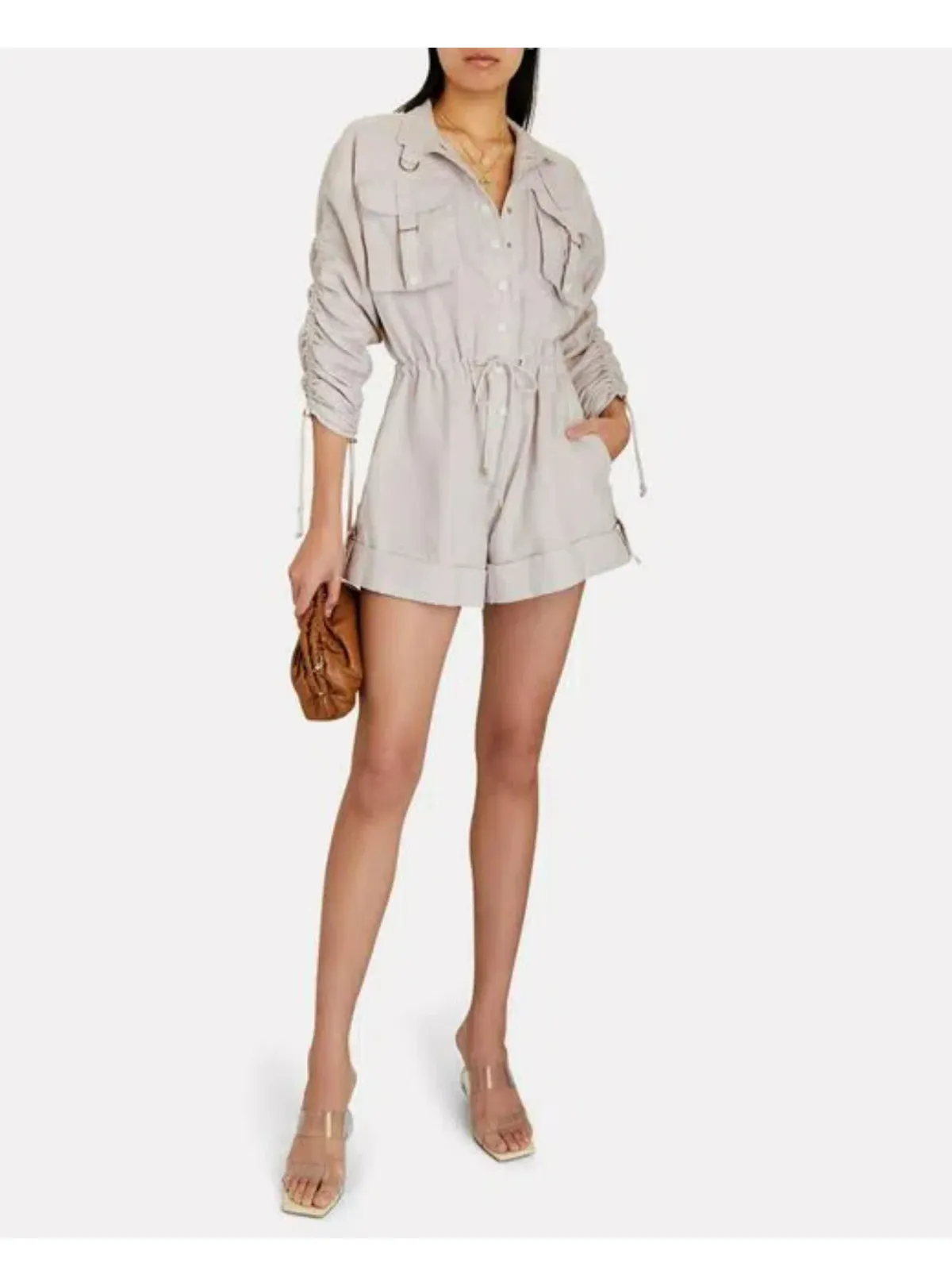 Zimmermann Utility Playsuit Dove Size 1 / AU 10 - Image 1