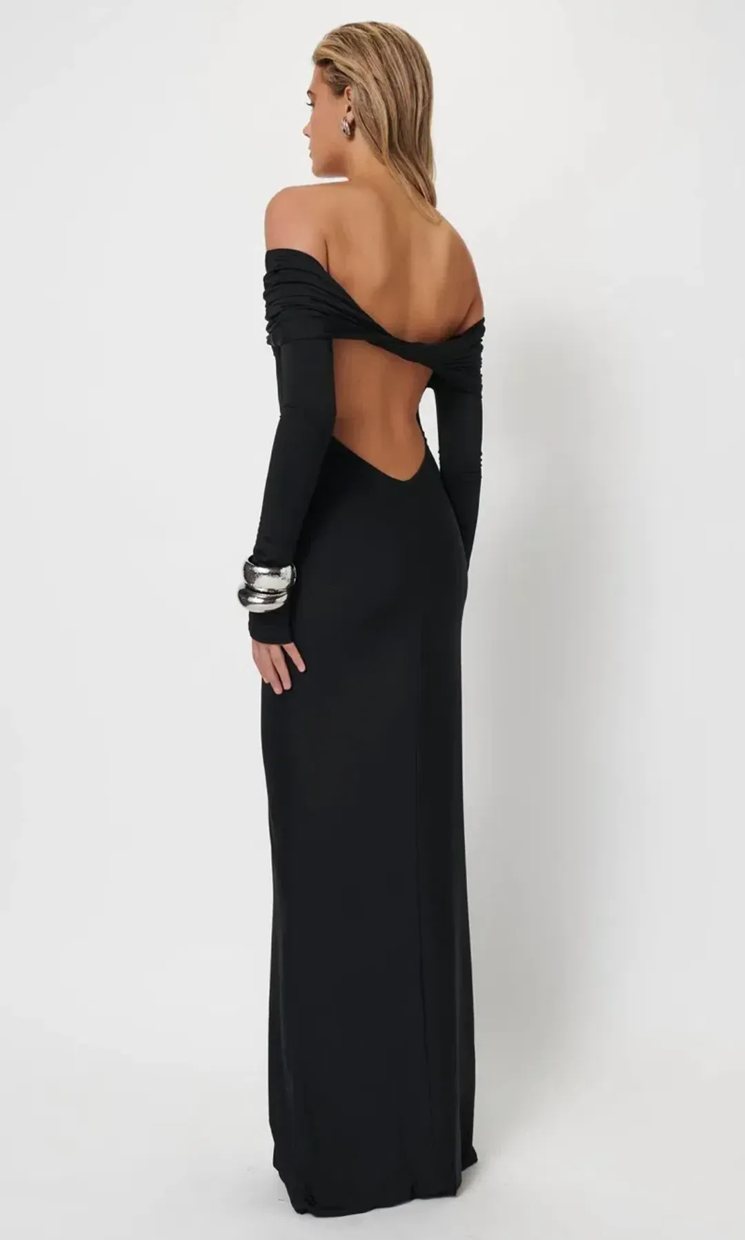 Effie Kats The Gwen Gown in Black Size 10 for rent on The Volte - main image