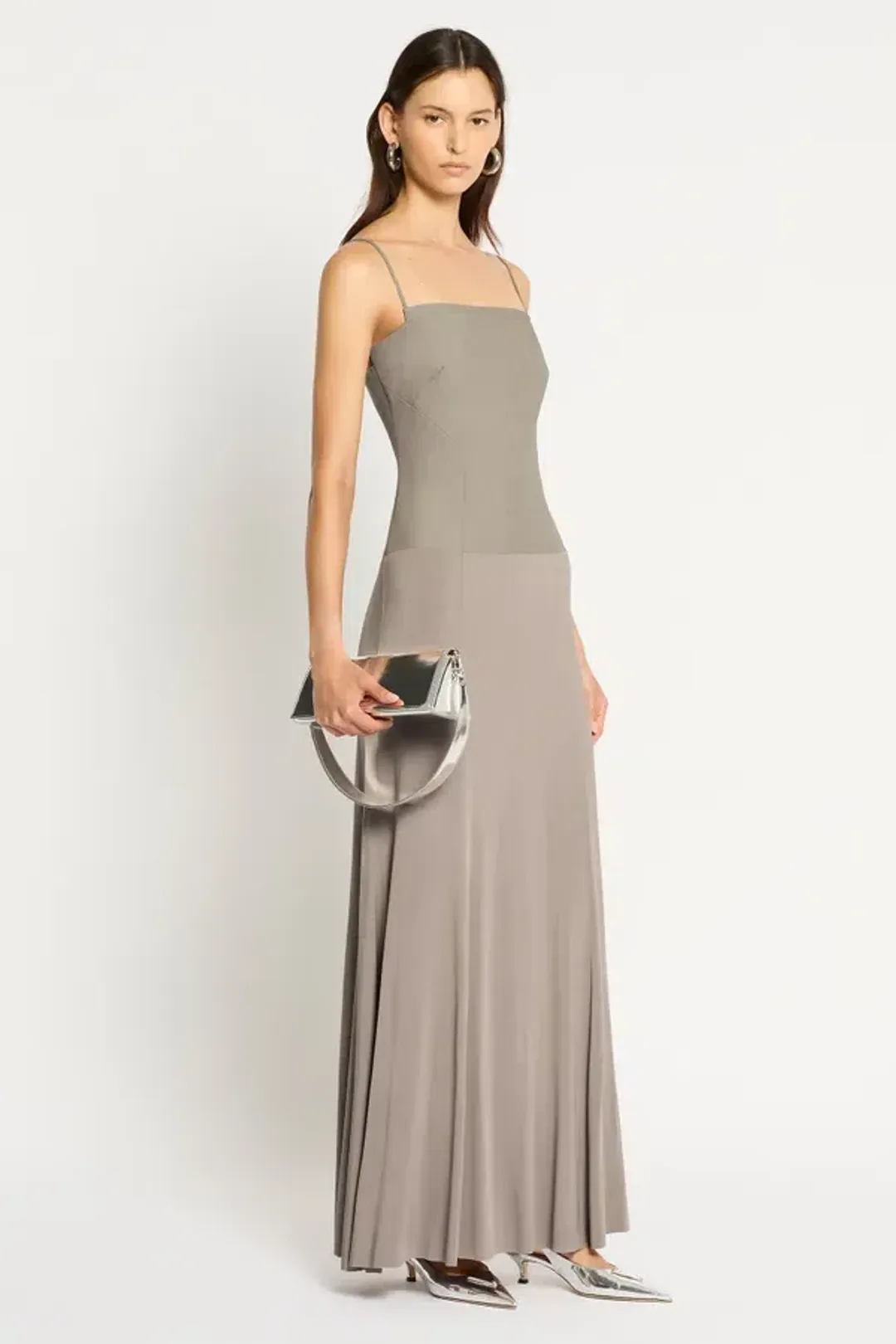 Sass & Bide On Your Mind Maxi Dress Soft Taupe Size 8 for rent on The Volte - main image