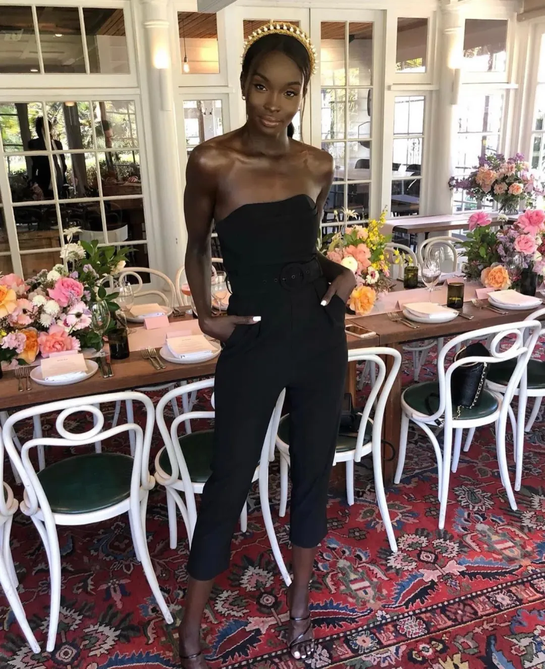 Sheike Audrey Jumpsuit Black Size 14 for rent on The Volte - main image