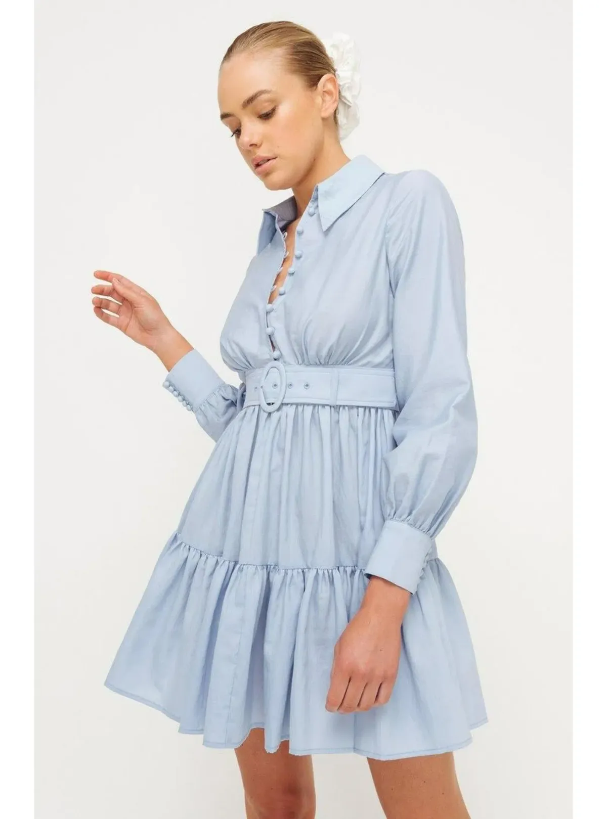 Sheike Abigail Dress Pale Blue Size AU 14 - Image 3