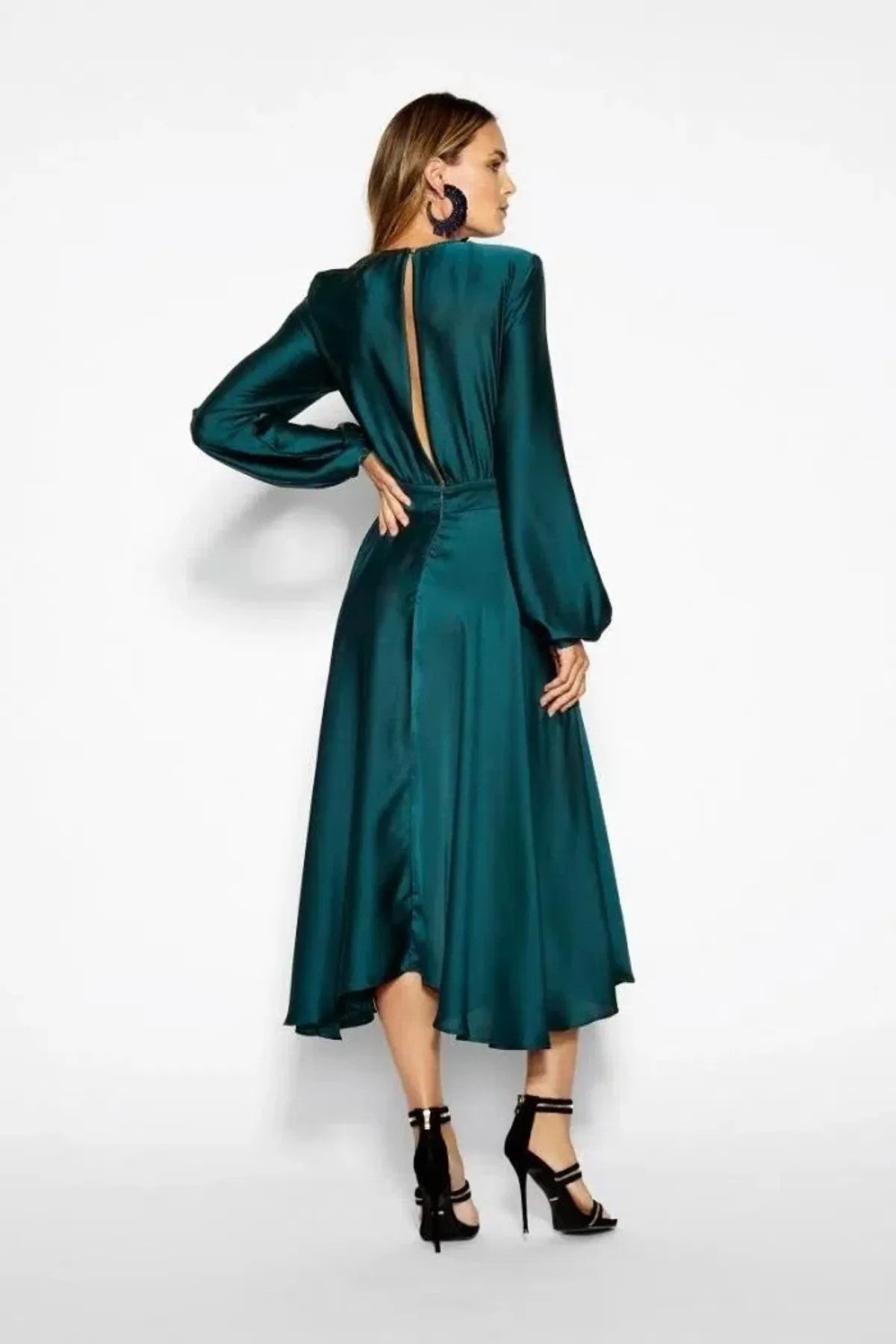 Sheike Fanciful Dress Peacock Size 14 - Image 3