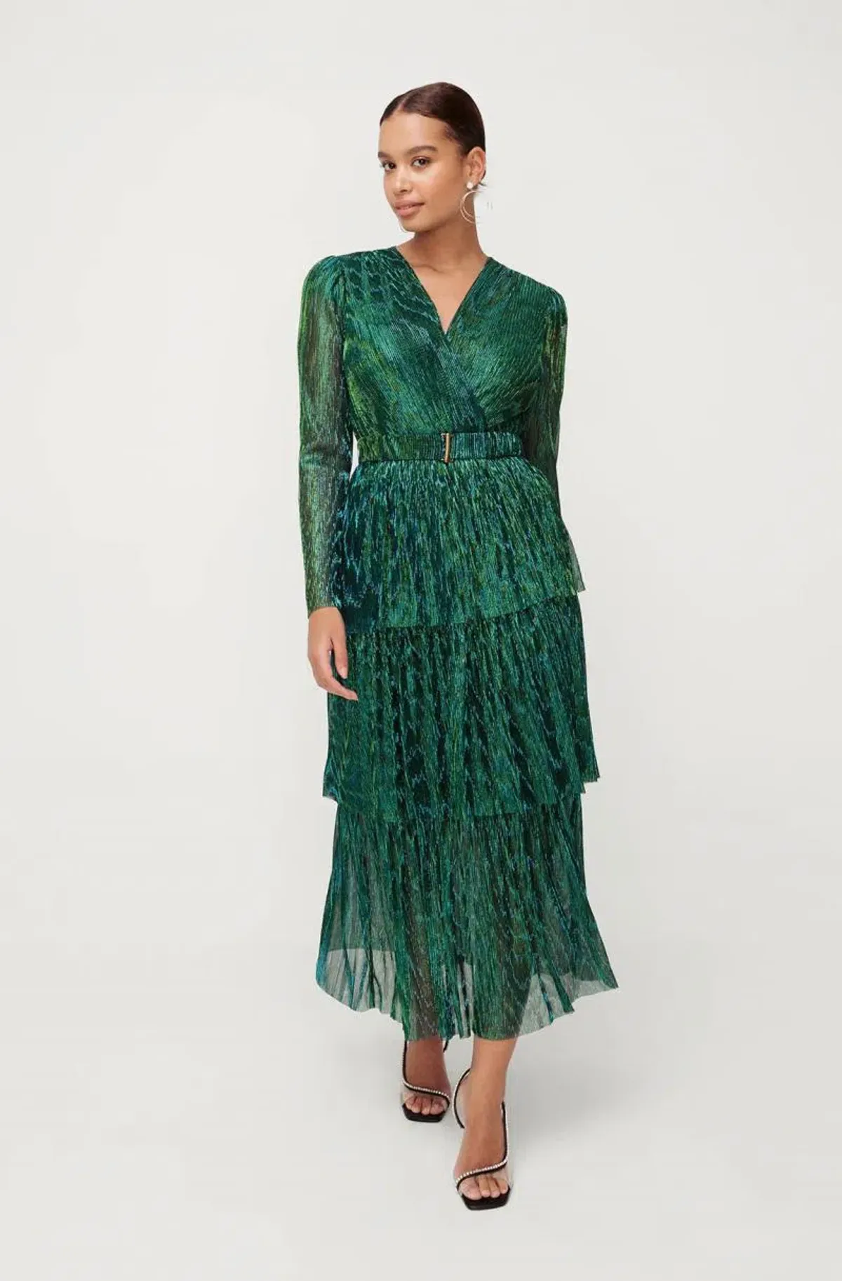 Sheike All That Sparkles Dress Green Size 14 - Image 2