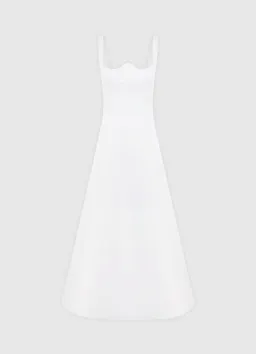Leo Lin Odette Midi Dress Snow Size 8 for rent on The Volte - image 7