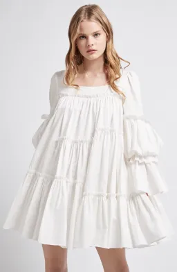 Aje L'Espirit Mini Dress White Size 6 for rent on The Volte - image 2