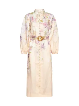 Zimmermann Lyrical Buttoned Midi Dress in Dreamy Floral Size 1/ AU 10 for rent on The Volte - image 5