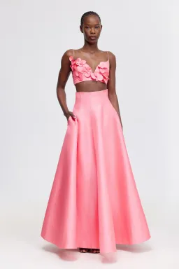 Acler Isla Top and Maxi Skirt Set Pink Rose Size 8 for rent on The Volte - image 1