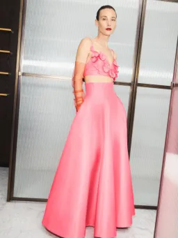 Acler Isla Top and Maxi Skirt Set Pink Rose Size 10 for rent on The Volte - image 1