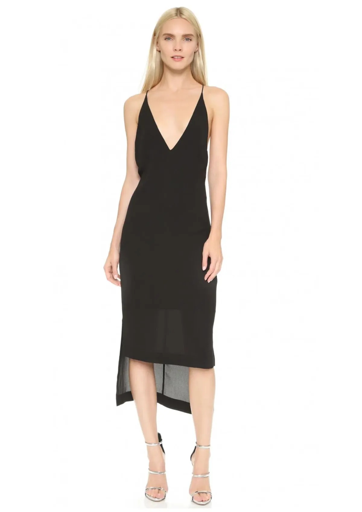 Dion Lee Fine Line Cami Slip Dress Black Size 10 - Image 1
