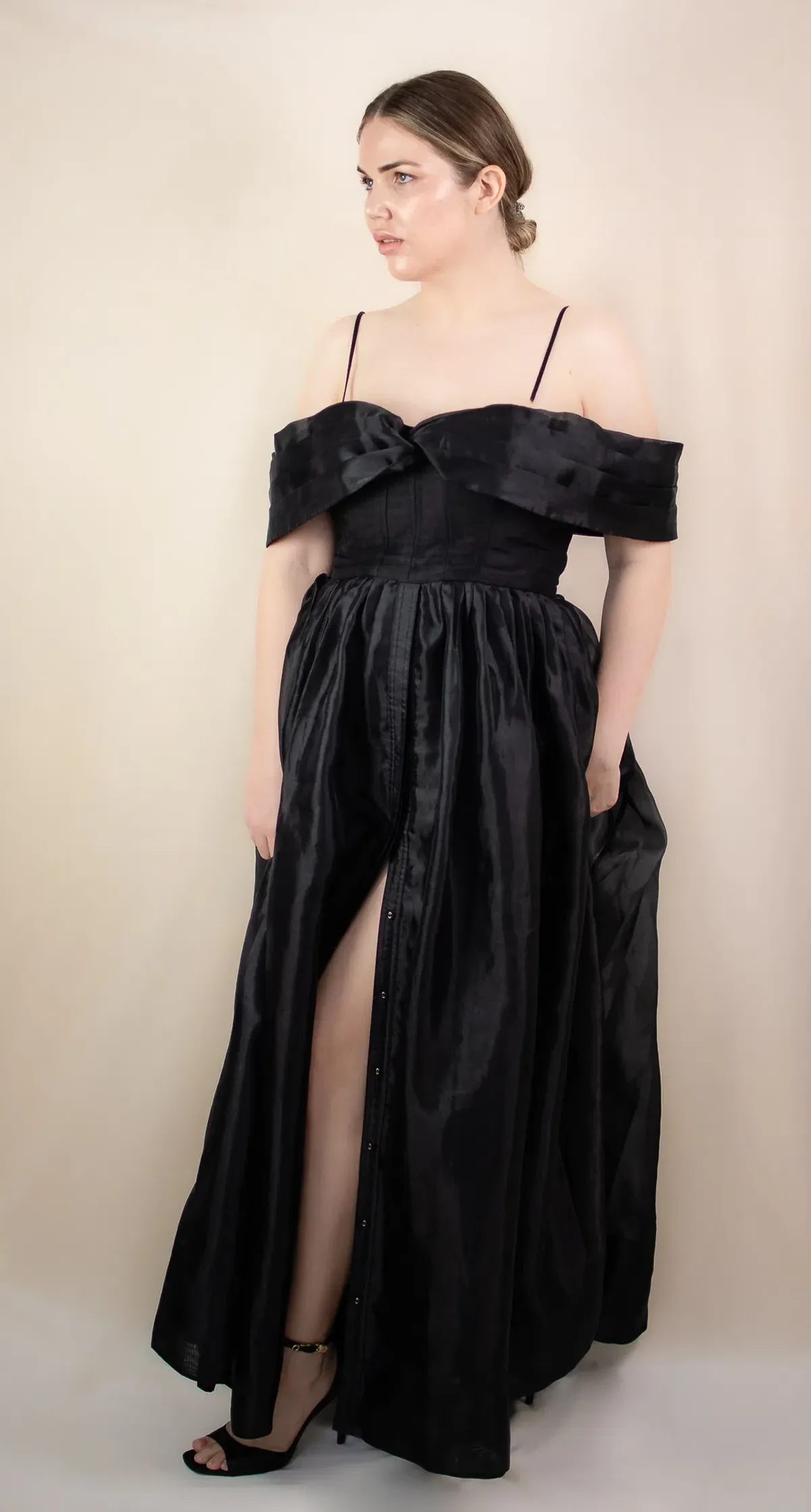Aje Cordelia Corseted Maxi Dress Black Size 16 - Image 4