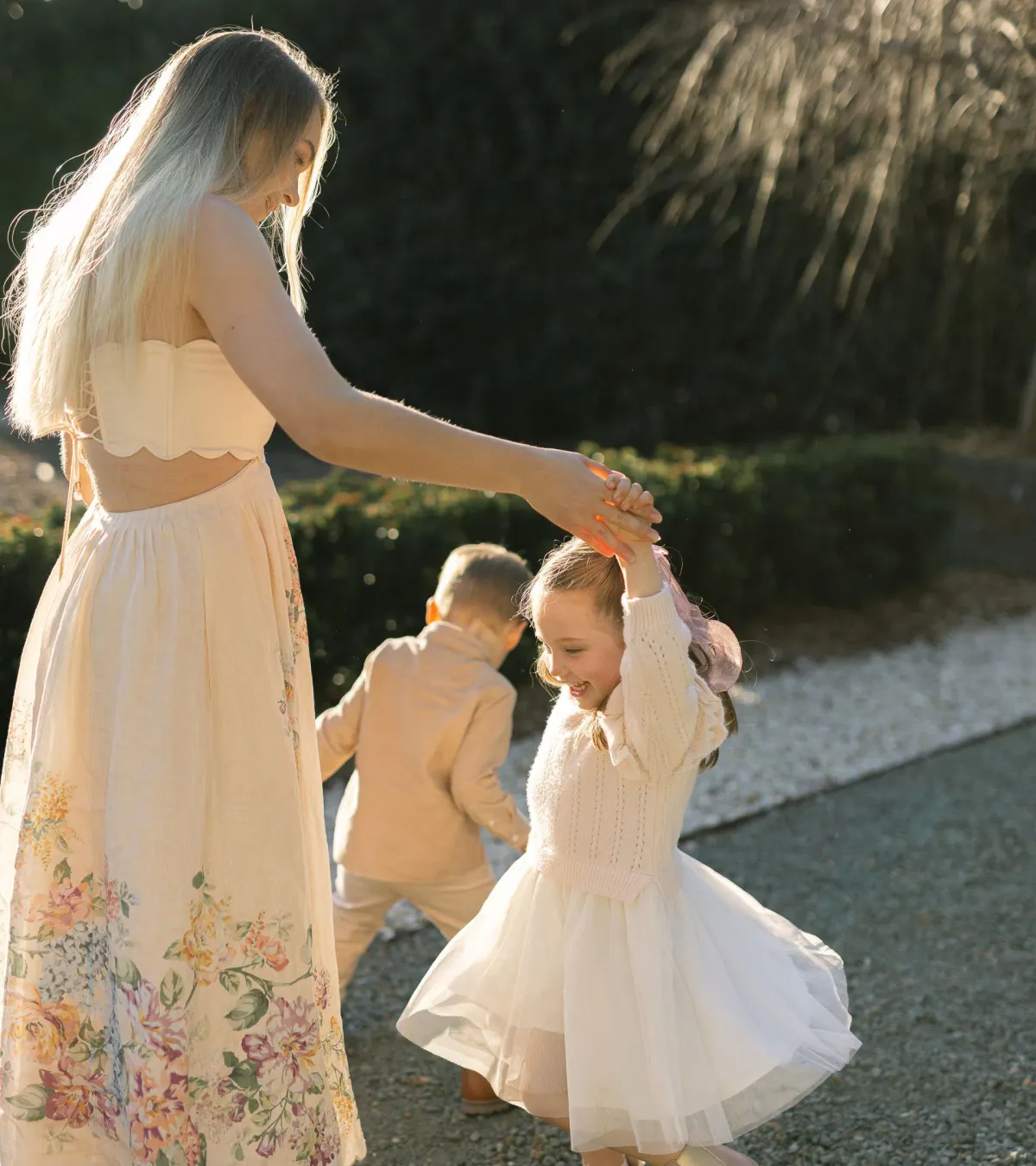 Zimmermann Halliday Scallop Midi Dress in Cream Watercolour Size 1 / AU 6-8 - Image 5