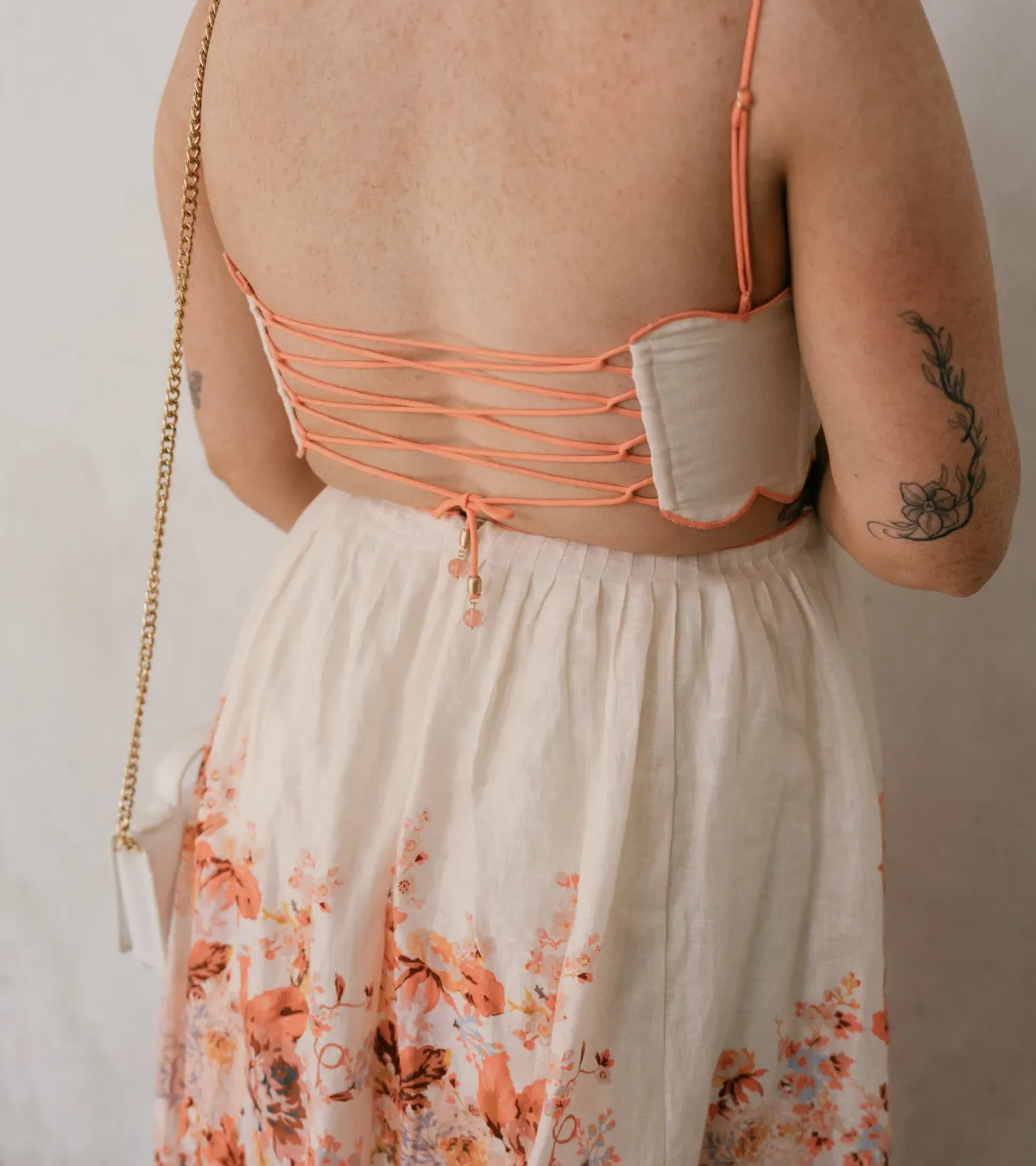 Zimmermann Devi Scallop Midi Dress in Cream Floral Size 3 / AU 10-12 - Image 4