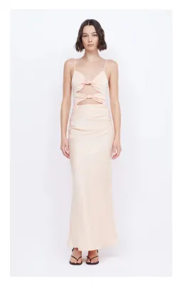 Bec and Bridge Mari Lou Knot Dress Peach Size 8 for rent on The Volte - image 1