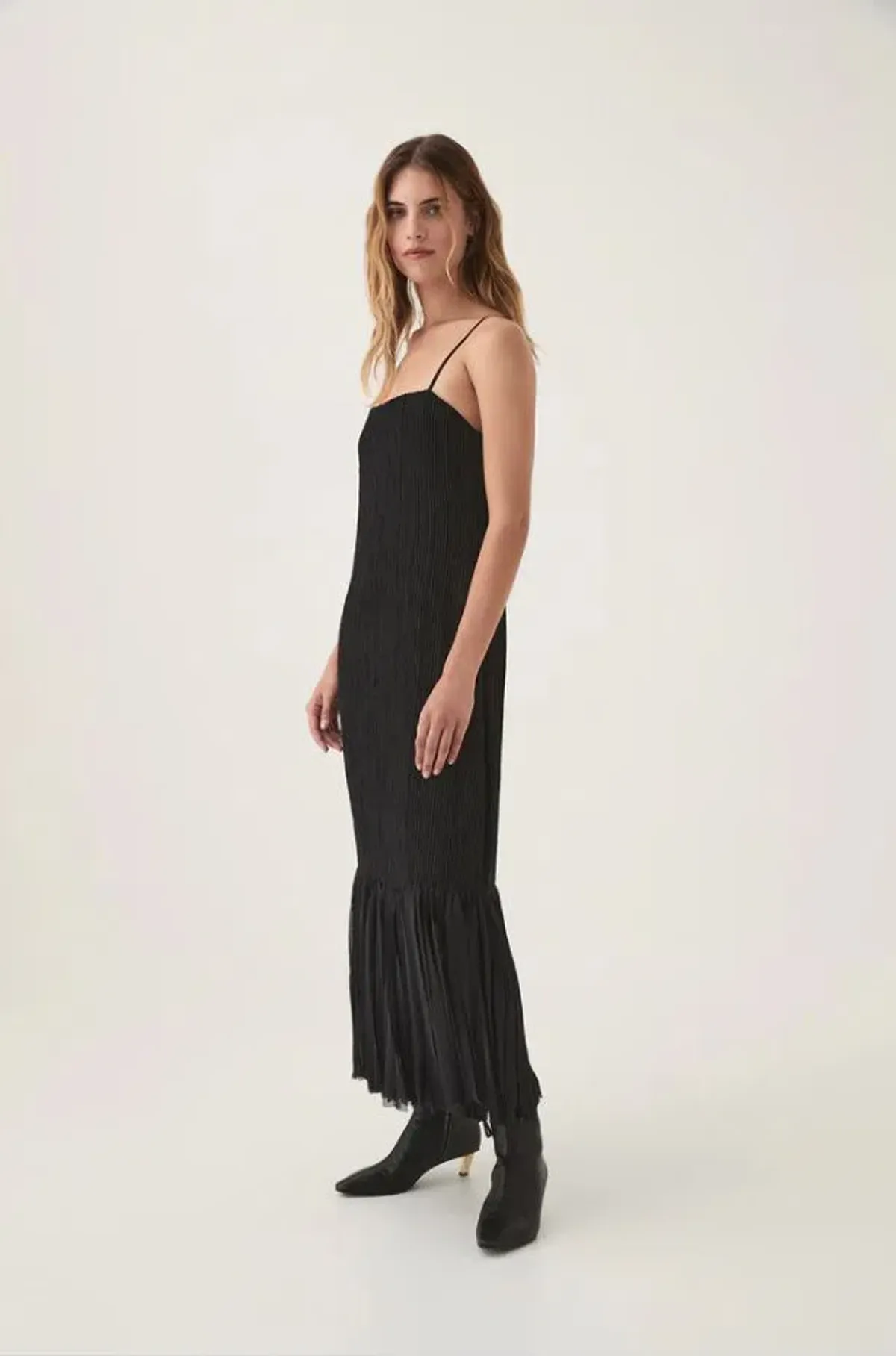Aje Arris Fringed Maxi Dress Black Size 8 - Image 2