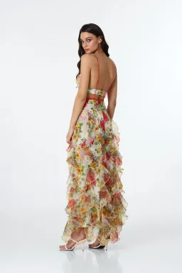 Menti - iris Maxi Dress Multi Size S / AU 8 for rent on The Volte - image 3