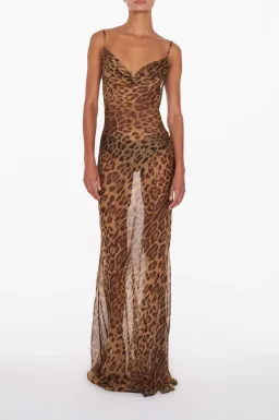 Rat & Boat Valentina Dress Leopard Print Size S / AU 8 for rent on The Volte - image 1