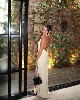 With Harper Lu Cowl Slip Dress Iris Floral Size S / AU 8 for rent on The Volte - image 6