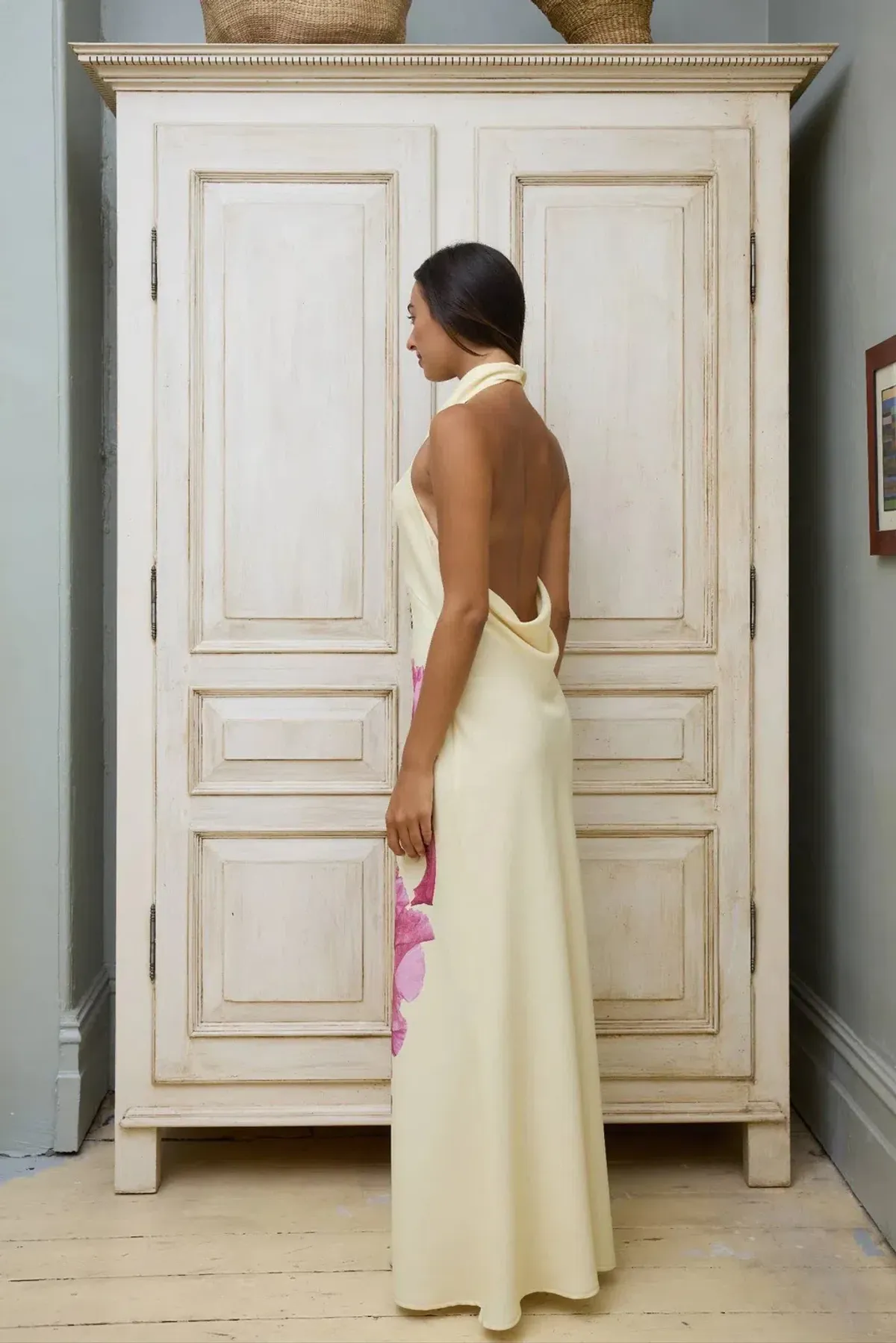 With Harper Lu Cowl Slip Dress Iris Floral Size S / AU 8 - Image 2