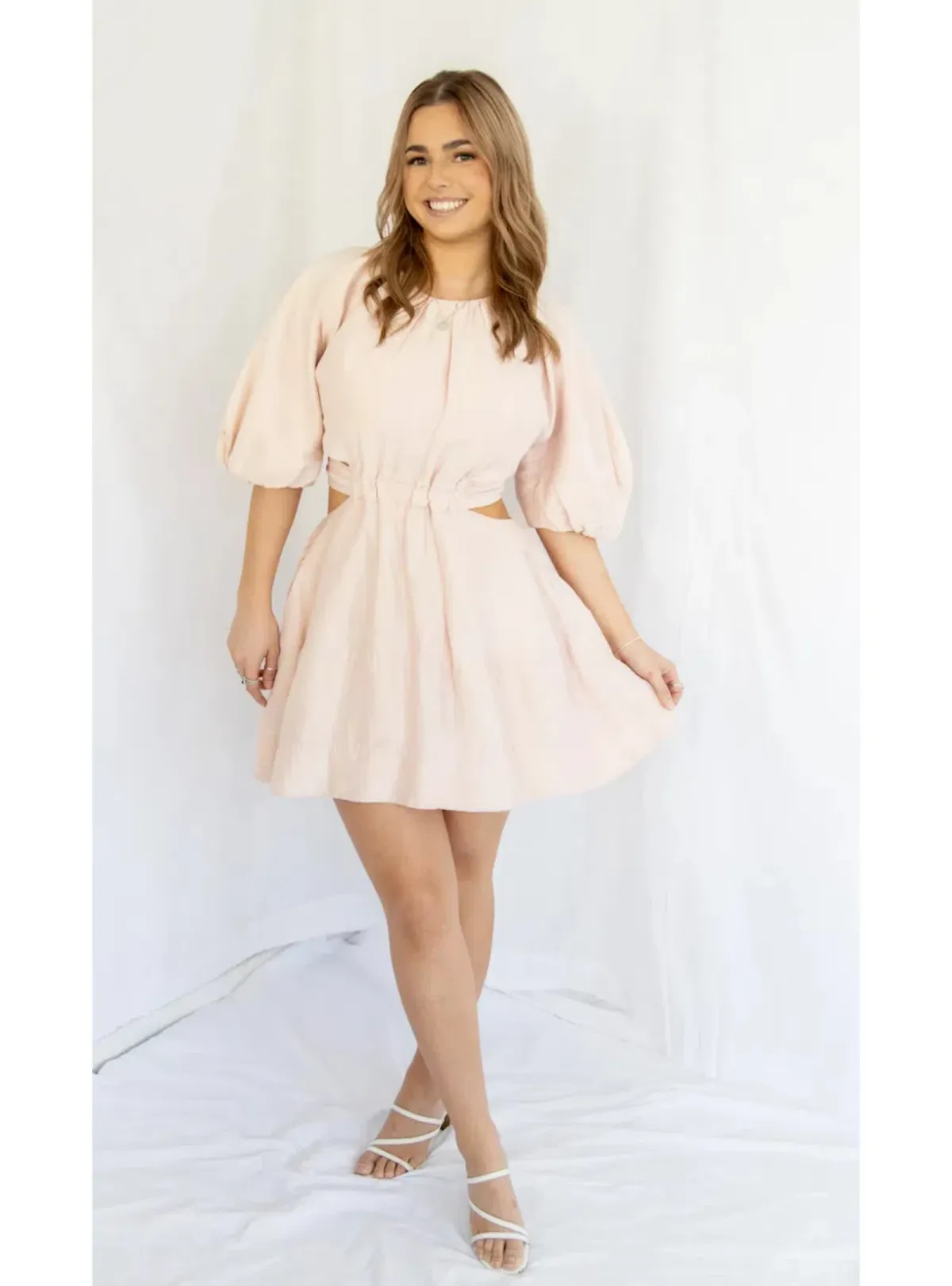 Aje Psychedelia Mini Dress Blush Size AU 8 - Image 4