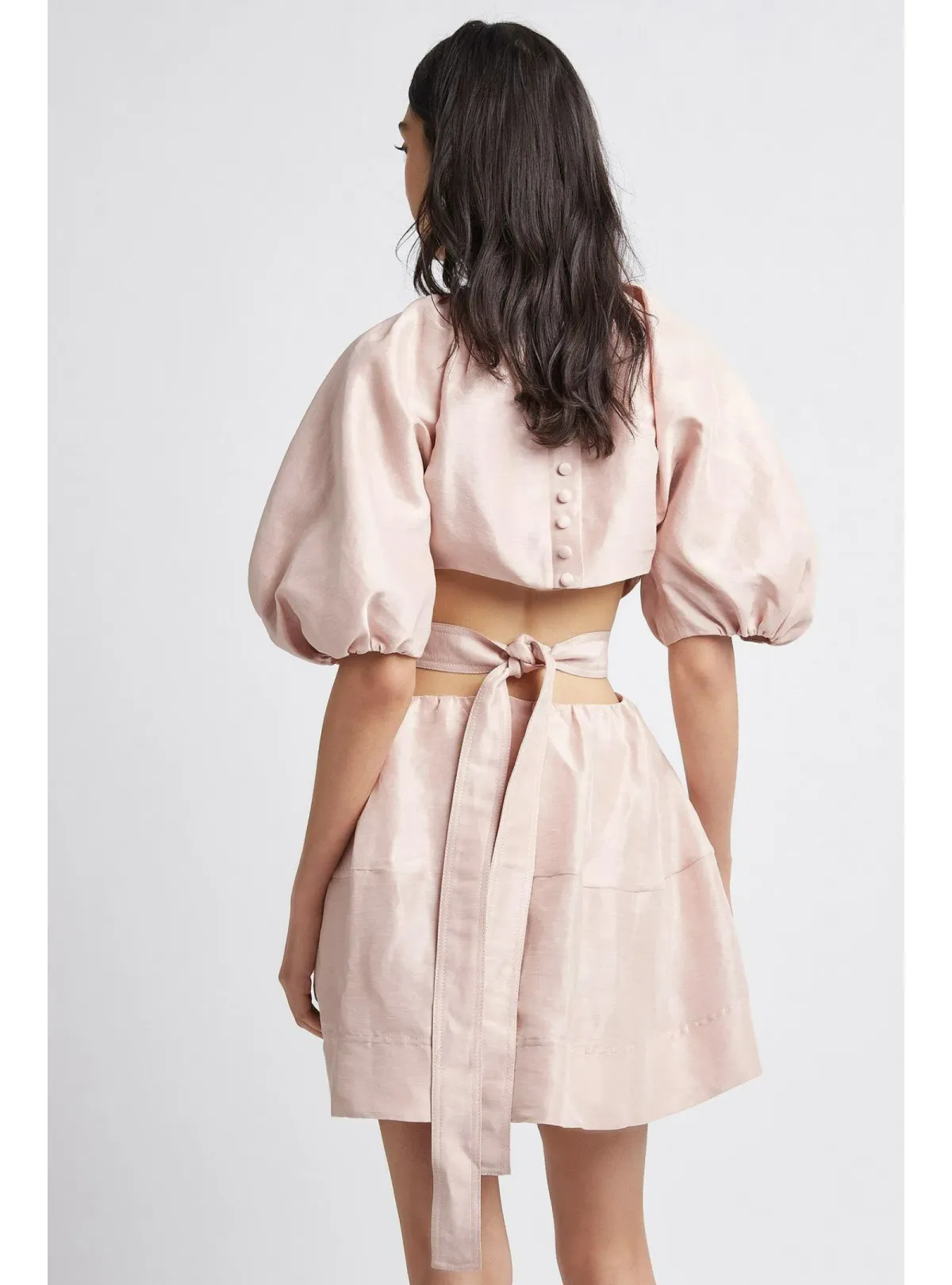 Aje Psychedelia Mini Dress Blush Size AU 8 - Image 3