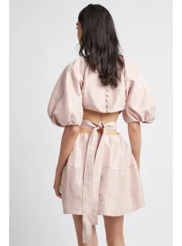 Aje Psychedelia Mini Dress Blush Size AU 8 for rent on The Volte - image 3