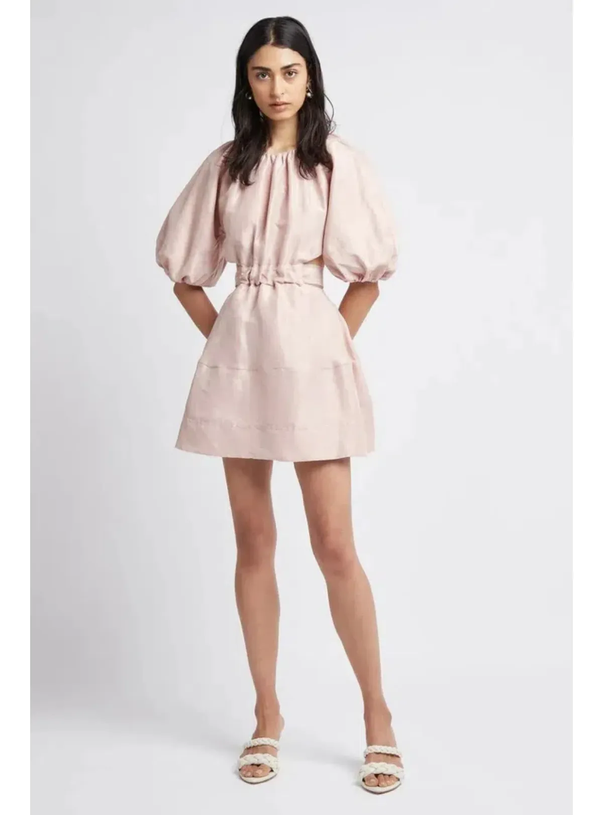 Aje Psychedelia Mini Dress Blush Size AU 8 - Image 1