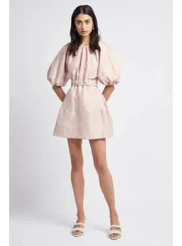 Aje Psychedelia Mini Dress Blush Size AU 8 for rent on The Volte - image 1