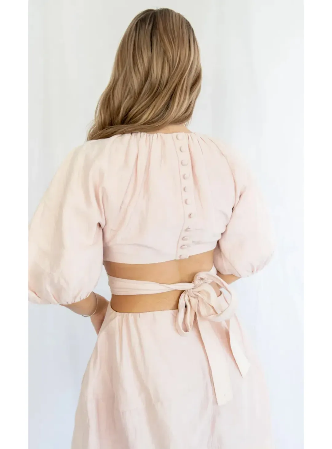 Aje Psychedelia Mini Dress Blush Size AU 8 for rent on The Volte - main image