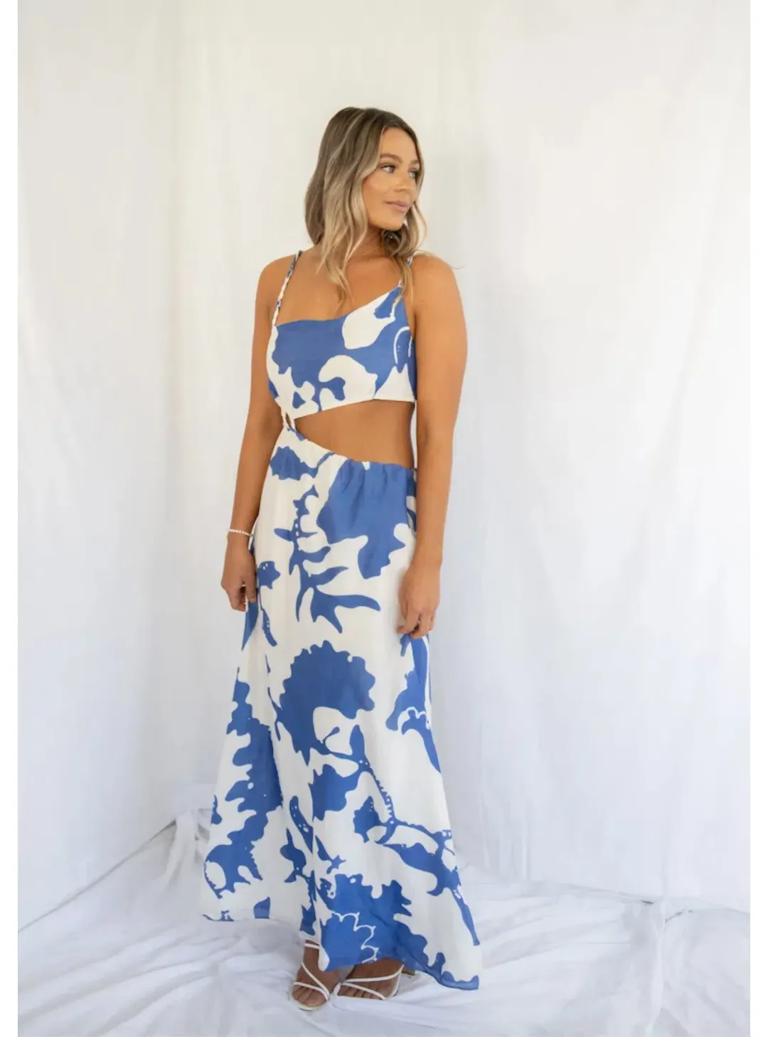 Sir The Label Vivi Asymmetrical Cut Out Dress Multi Size 2 / AU 10 for rent on The Volte - main image