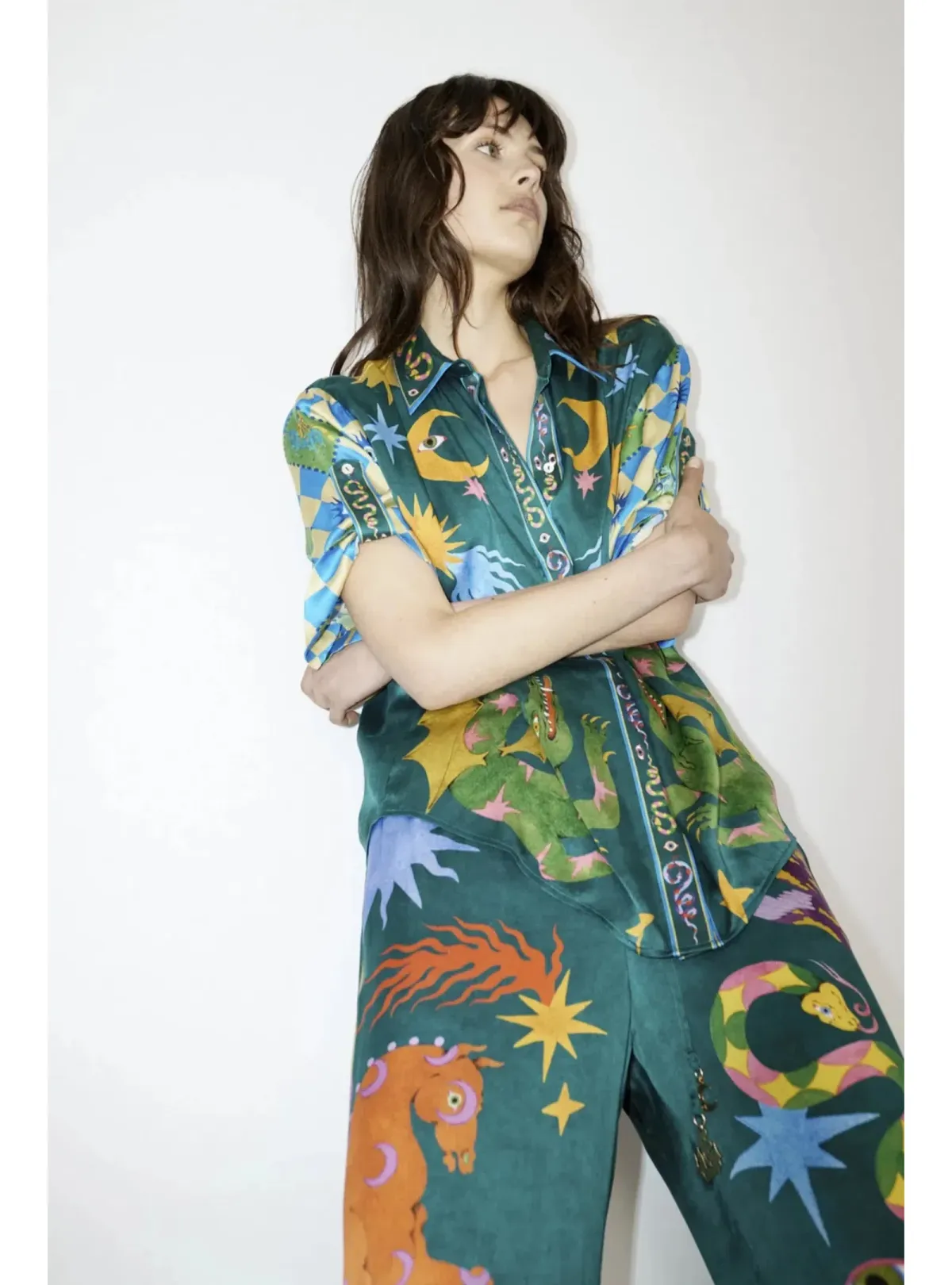 Alemais Guardian Set in Green Size AU 8 - Image 3