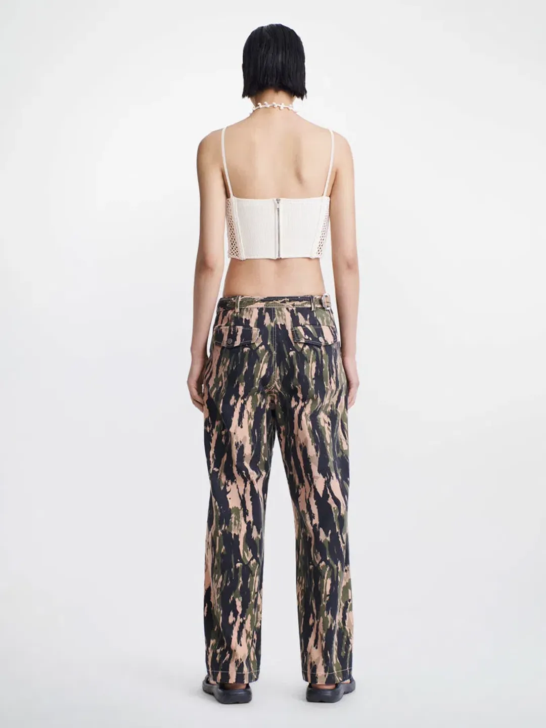 Dion Lee Coral Crochet Corset Cream Size 6 for rent on The Volte - main image