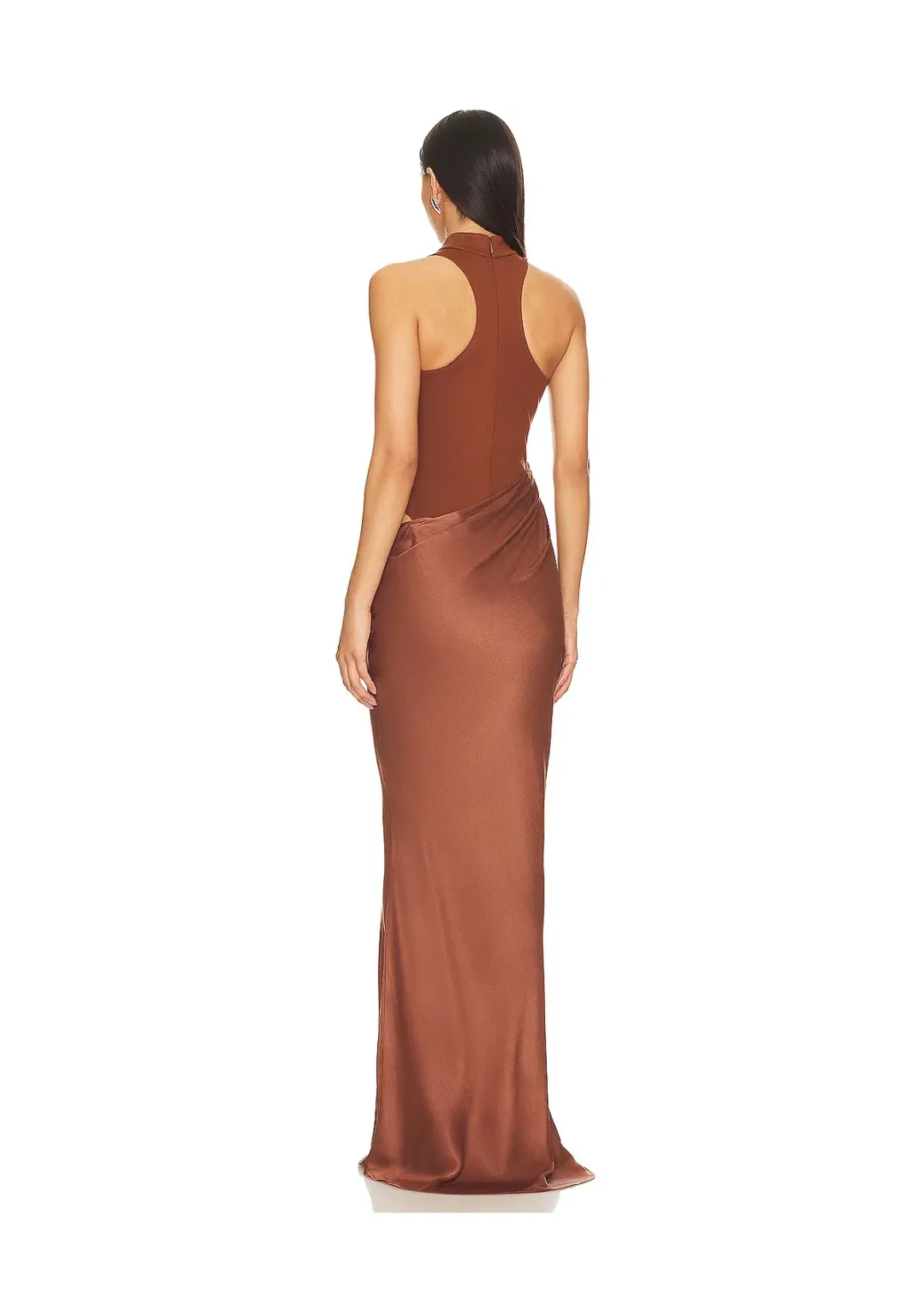 Camila Coelho Estrella Maxi Dress Nutshell Brown Size S / AU 8 for rent on The Volte - main image